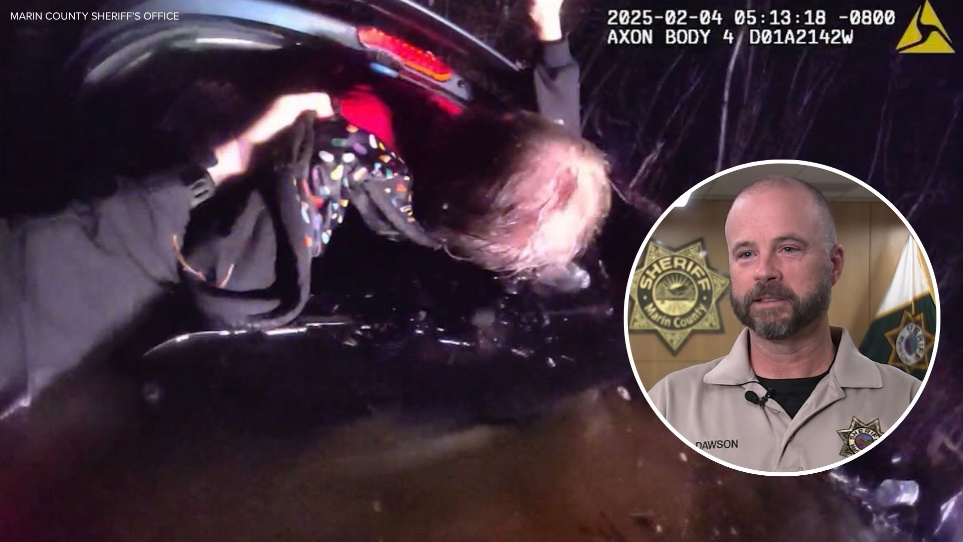 Marin Co. deputy receives Medal of Valor for rescuing woman from submerged car during storm
— ABC 7 Bay Area