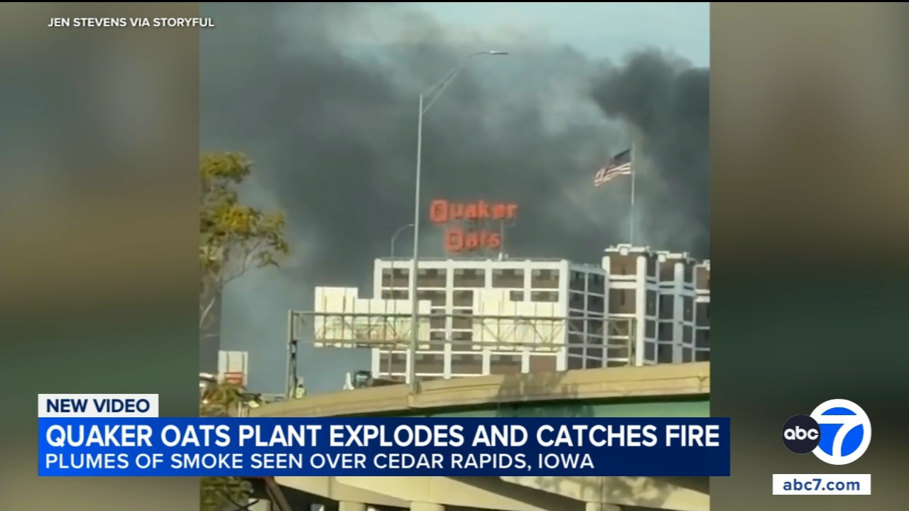 Explosion and fire erupt at Quaker Oats plant in Cedar Rapids, Iowa; no injuries
— ABC 7 Bay Area, Sunnyvale Business news