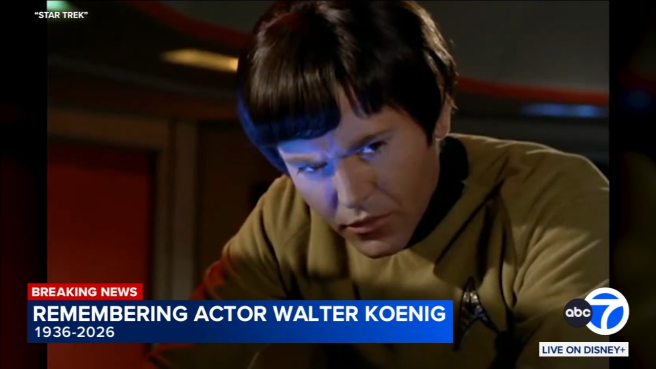 Walter Koenig, Ensign Chekov on original 'Star Trek' series, dies at 90
       — ABC 7 Bay Area