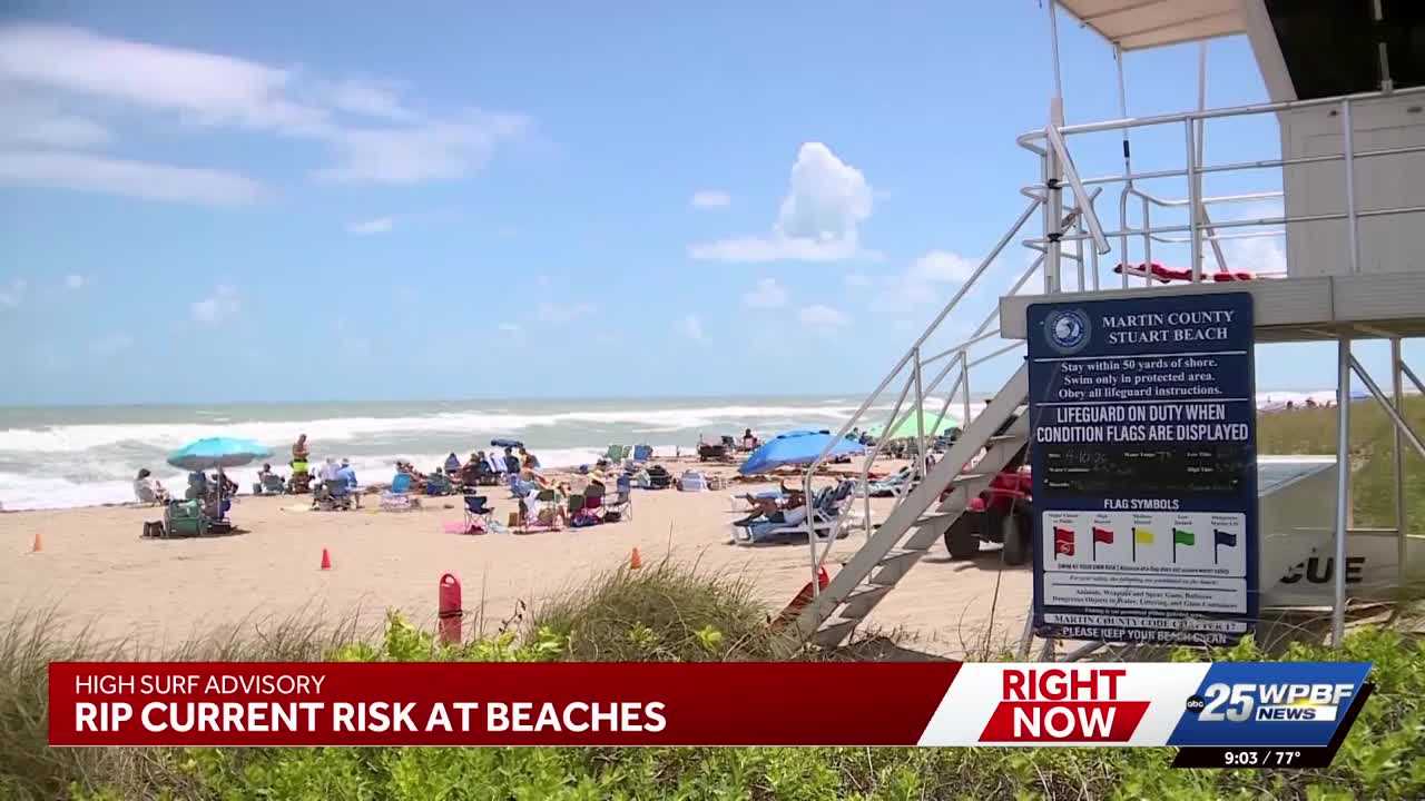 South Florida beaches under rip current warning as lifeguards urge swimmers to stay safe — WPBF West Palm Beach, Sunnyvale Sports news