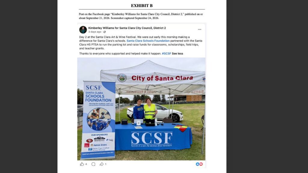 Santa Clara candidate faces complaint over campaign post — San Jose Spotlight, Sunnyvale Technology news